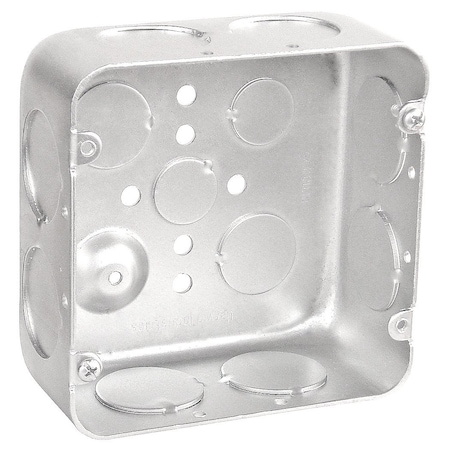 Southwire Electrical Box, 42 cu in, Junction Box Type, Steel, Square Shape 72171-1